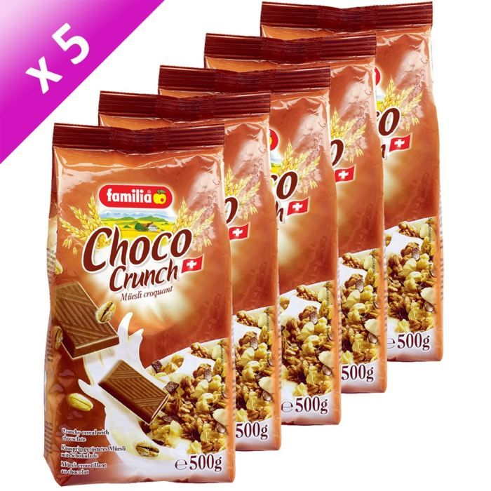 FAMILIA Müesli Croquant Chocolat 500g (x5) Achat / Vente céréales