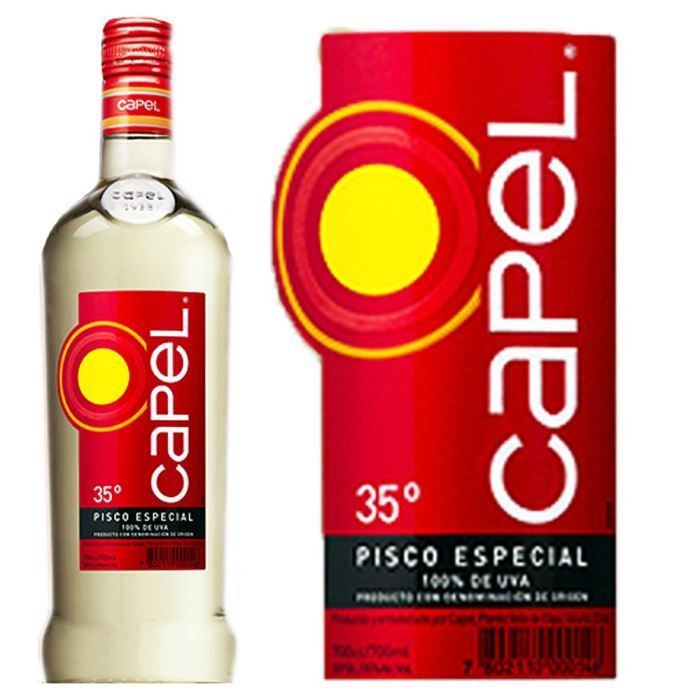 Pisco Capel 35% 70cl   Achat / Vente ASSORTIMENT ALCOOL Pisco Capel