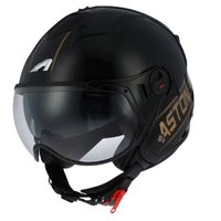 CASQUE MOTO SCOOTER ASTONE Casque Jet Minijet Sport Cooper Noir et Or CASQUE MOTO SCOOTER ASTONE Casque Jet Minijet Sport Cooper Noir et Or