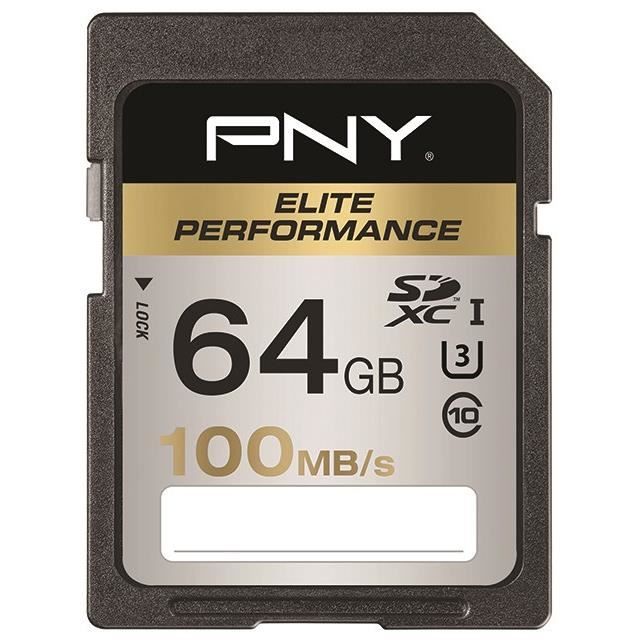 PNY Elite Performance Carte  M moire SDXC 64  Go  Classe 10 