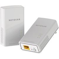 COURANT PORTEUR - CPL NETGEAR Pack de 2 CPL 1000 Mbit/s, 1 port Gigabit- COURANT PORTEUR - CPL NETGEAR Pack de 2 CPL 1000 Mbit/s, 1 port Gigabit-