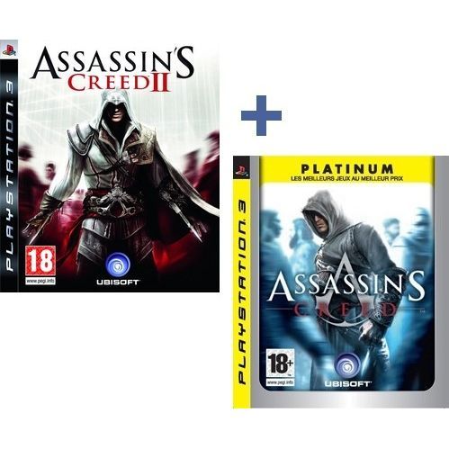 ASSASSINS CREED 2 + ASSASSINS CREED PLATINUM   Achat / Vente