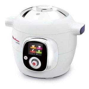 MOULINEX CE704110 Multicuiseur intelligent Cookeo avec 100 recettes préprogrammées - 6 L - Blanc MOULINEX CE704110 Multicuiseur intelligent Cookeo avec 100 recettes préprogrammées - 6 L - Blanc