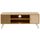 IGOR Meuble TV vintage décor chêne imprimé - L 120
