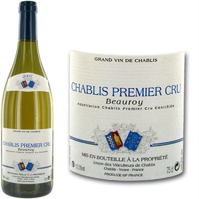 Chablis 1er Cru Beauroy 2007   La Chablisienne   Achat / Vente VIN