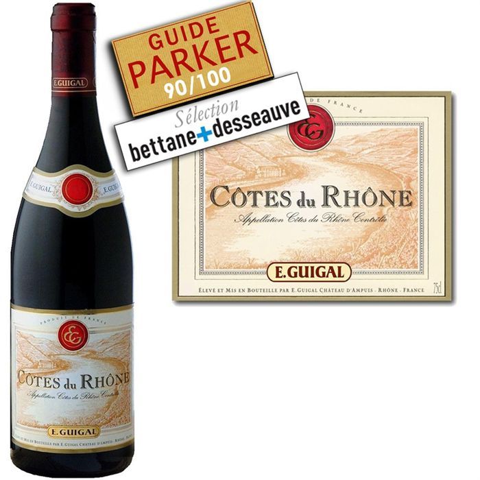 2007   Achat / Vente VIN ROUGE E.Guigal Côtes du Rhône 2007