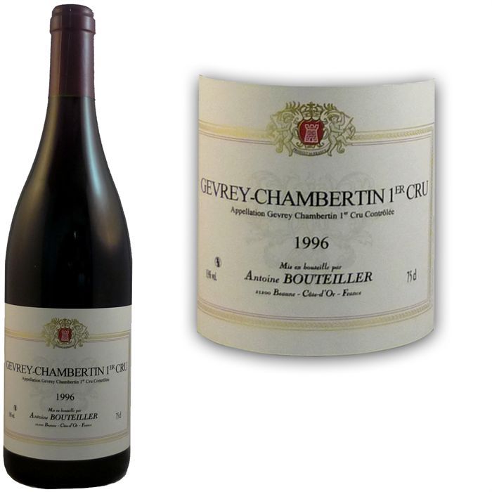 Antoine Bouteiller Gevrey Chambertin 1er Cru 1996   Achat / Vente VIN