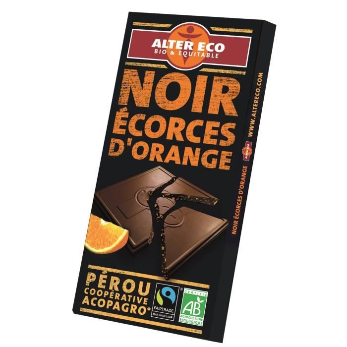 Chocolat Noir Orange Bio 100g   Achat / Vente CHOCOLAT EN TABLETTE