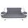SPACIO Canapé droit fixe 3 places - Tissu gris et