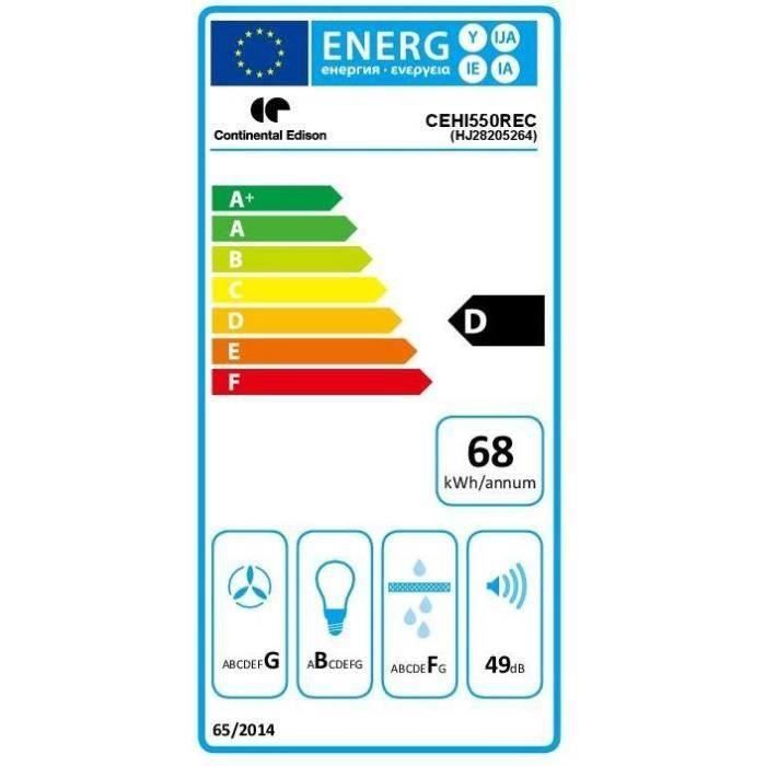 CONTINENTAL-EDISON HI550REC - Hotte ilot - Recyclage3