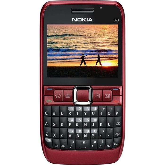 NOKIA E63 Rouge   Achat / Vente TELEPHONE PORTABLE NOKIA E63 Rouge