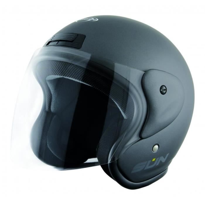 Stormer Casque Jet Sun Gris Mat Achat Vente Casque Moto Scooter