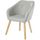 FAUTEUIL HILDA Fauteuil - Tissu gris - Scandinave - L 62 x FAUTEUIL HILDA Fauteuil - Tissu gris - Scandinave - L 62 x