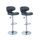 YORK Lot de 2 tabourets de bar réglables - Simili