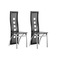 CHAISE EIFFEL Lot de 2 chaises de salle à manger - Simili CHAISE EIFFEL Lot de 2 chaises de salle à manger - Simili