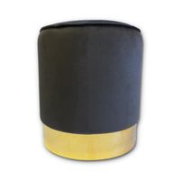 POUF - POIRE Pouf velours Windsor - Avec socle doré - Ø 35 x 40 POUF - POIRE Pouf velours Windsor - Avec socle doré - Ø 35 x 40