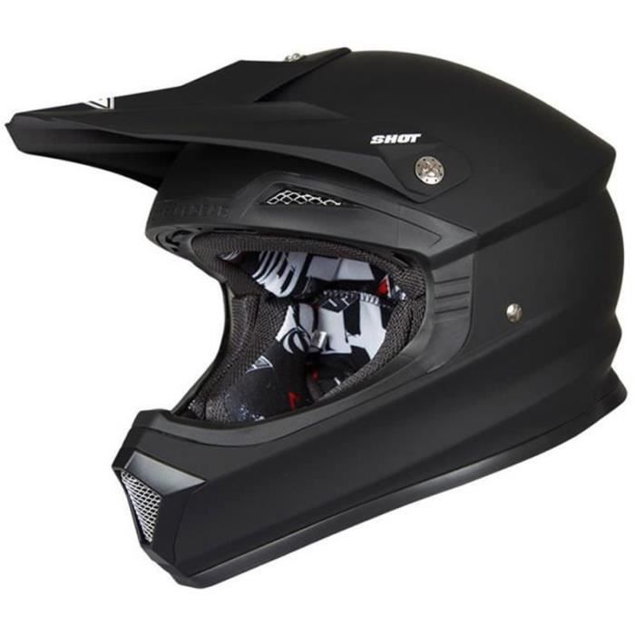 Shot Casque Cross Furious Noir Mat Achat Vente Casque Moto