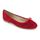 PIERRE CARDIN Ballerines en cuir - Femme - Rouge