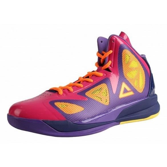 Chaussures Basket Peak Tony Parker 7 QS - Rose Multi - Taille 6 US / 38 EU