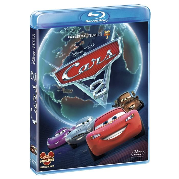 Cars 2 en BLU RAY DESSIN ANIME pas cher