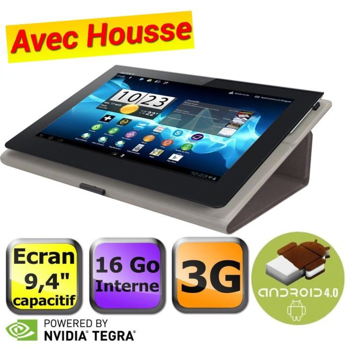 Sony Xperia Tablet 16 Go 3G + Housse Grise   Achat / Vente TABLETTE