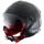Casque jet noir mat