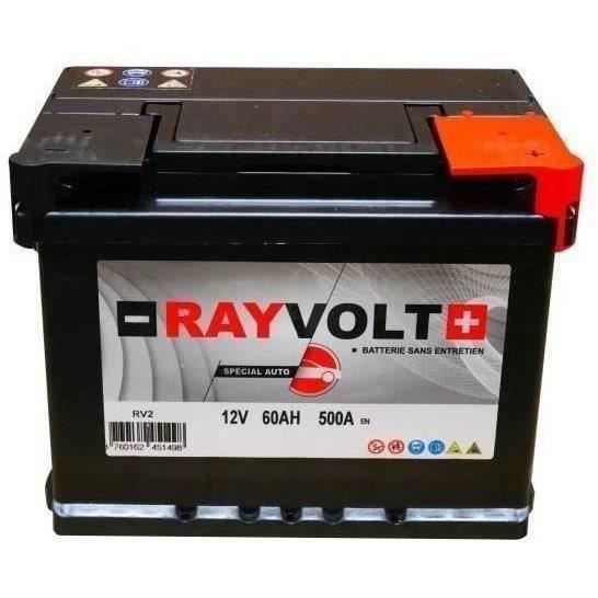 Batterie auto RAYVOLT RV2 56AH 480A   Achat / Vente BATTERIE VÉHICULE