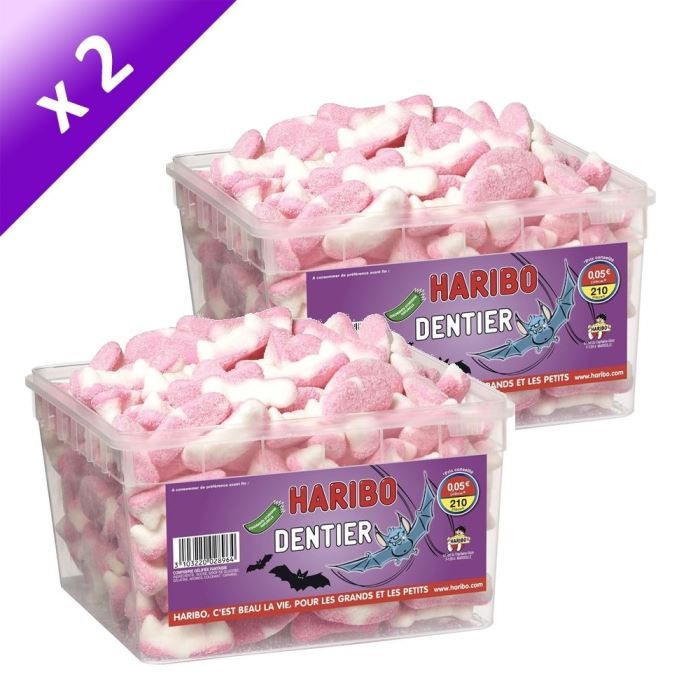   Bonbons Gélifiés Aérés   Boîte de 210 pièces soit 1Kg