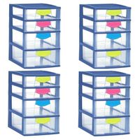 BOITE A OUTILS ALLIBERT Lot de 4 tours de rangement Scoop 4 tiroi BOITE A OUTILS ALLIBERT Lot de 4 tours de rangement Scoop 4 tiroi