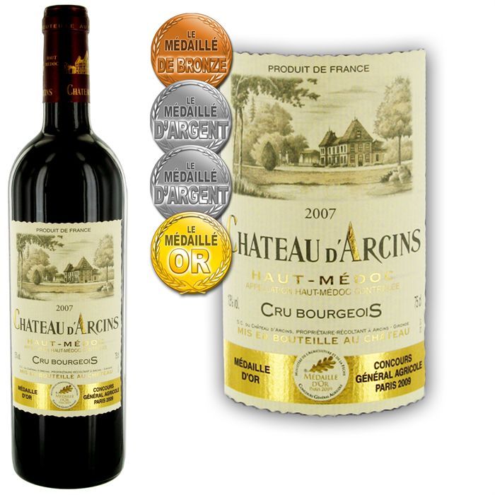 Arcins 2007   Achat / Vente VIN ROUGE Château dArcins 2007