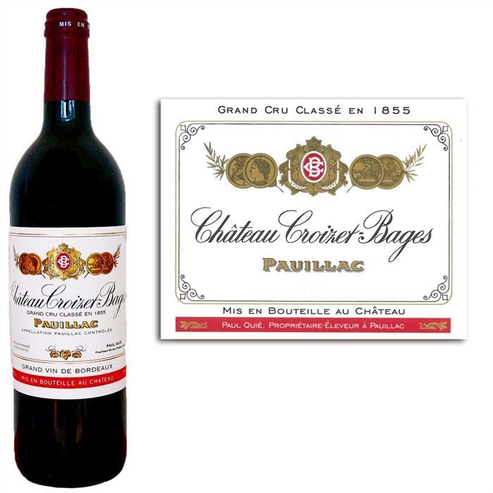 2007   Achat / Vente VIN ROUGE Château Croizet Bages 2007  