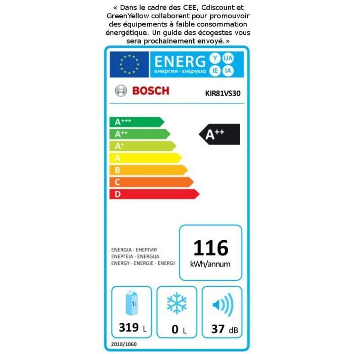  KIR81VS30 - Réfrigérateur 1 porte encastrable1