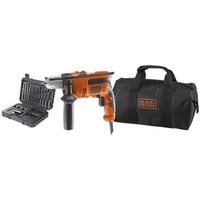 PERCEUSE BLACK & DECKER Kit perceuse 710W avec 32 accessoir PERCEUSE BLACK & DECKER Kit perceuse 710W avec 32 accessoir