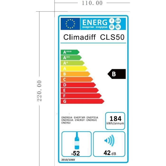  CLS50 - Cave à vin de service - 52 bouteilles2