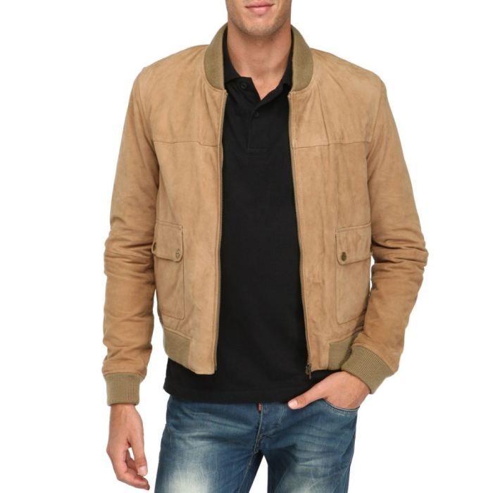 blouson en daim homme mac douglas - blouson daim homme luxe