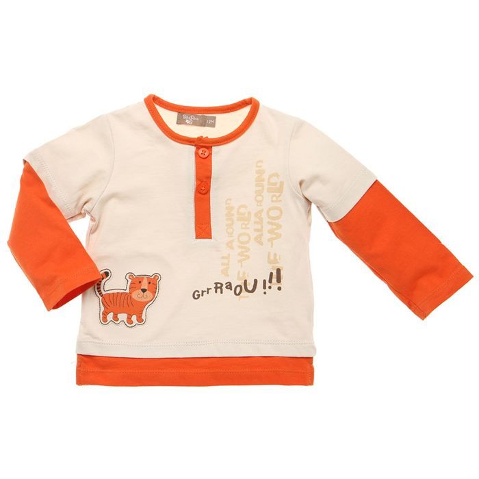 BÉBÉ RÊVE T Shirt Sable / Sanguine bébé Garçon   Achat / Vente