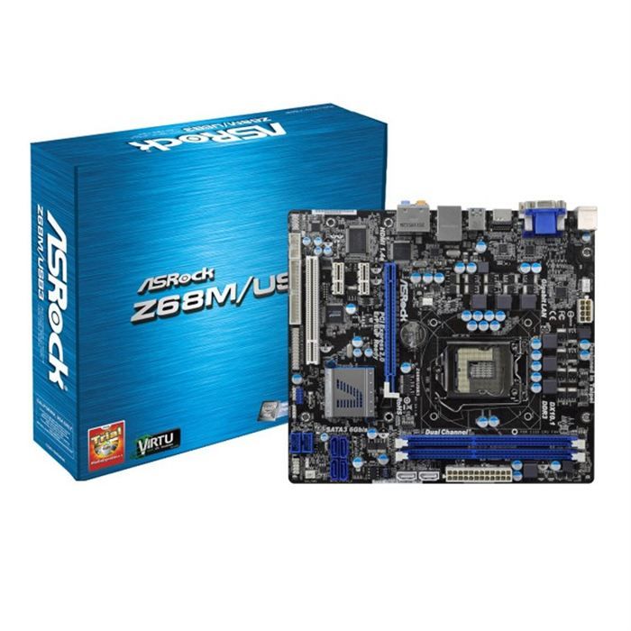 Carte mère socket LGA1155   Chipset Z68   2 slots DDR3   SATA III