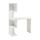 BUREAU CAMPUS Bureau asymétrique contemporain blanc mat - BUREAU CAMPUS Bureau asymétrique contemporain blanc mat -