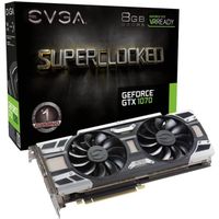 CARTE GRAPHIQUE INTERNE EVGA Carte graphique GeForce® GTX 1070 SC GAMING A CARTE GRAPHIQUE INTERNE EVGA Carte graphique GeForce® GTX 1070 SC GAMING A