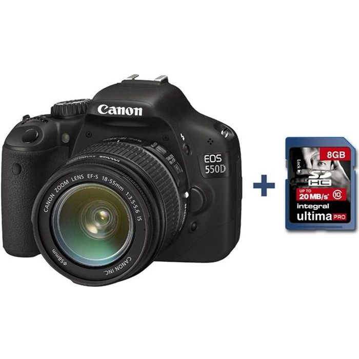 Pack CANON EOS 550D + EF S 18 55mm + SD 8Go   Achat / Vente REFLEX