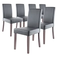 CHAISE CLARA Lot de 6 Chaises de salle à manger grises CHAISE CLARA Lot de 6 Chaises de salle à manger grises
