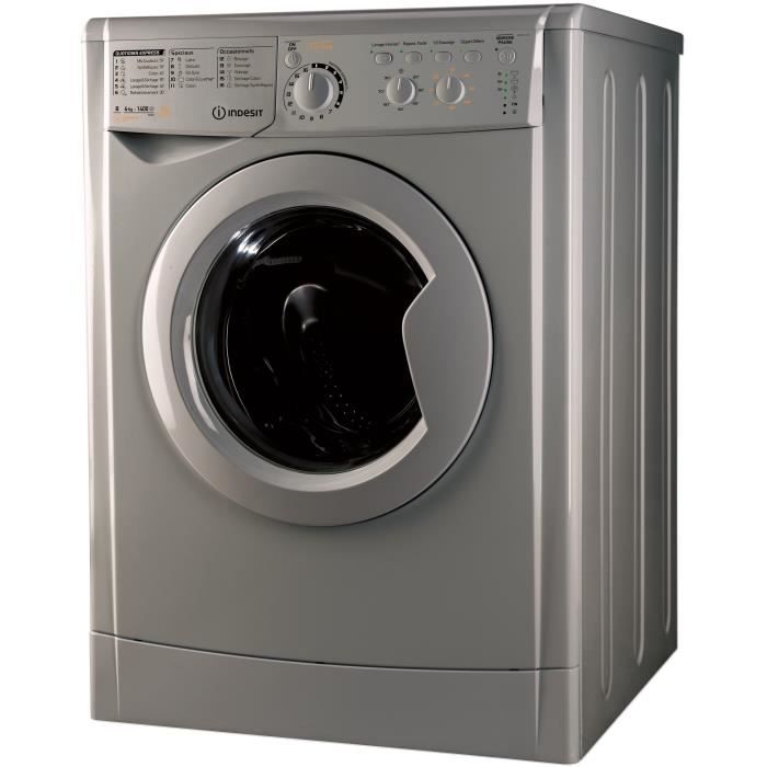 INDESIT EWDC 6145 S FR - Lave Linge Séchant Frontal - Lav 6 Kg / Séch 5 ...