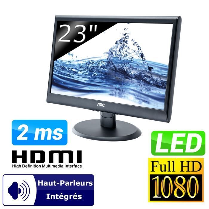 AOC Moniteur 23 E2350shk   Achat / Vente ECRAN PC AOC 23 E2350shk