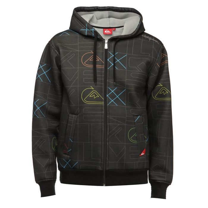 Coloris  anthracite. Veste QUIKSILVER Homme, 50 % polyester, 33 %