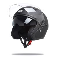 CASQUE MOTO SCOOTER CGM Casque Jet 130A Oslo Noir Mat CASQUE MOTO SCOOTER CGM Casque Jet 130A Oslo Noir Mat