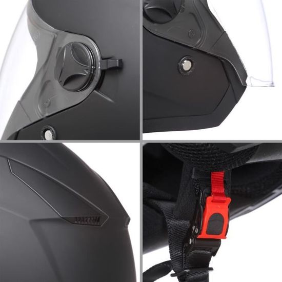 Cgm Casque Jet 130a Oslo Noir Mat Achat Vente Casque Moto