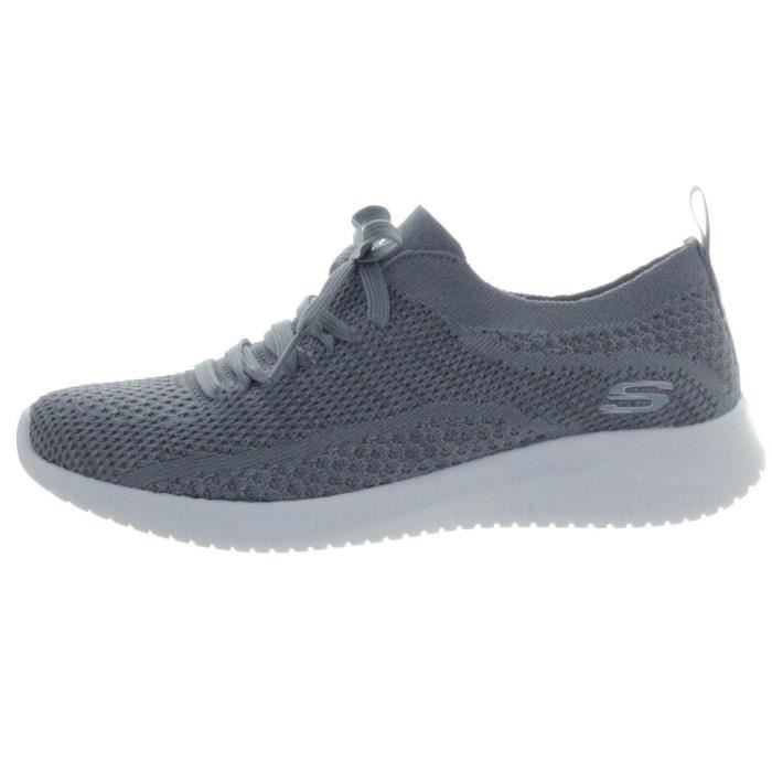 Skechers Achat Baskets Ultra Femme Vente Flex Gris CerdxBo