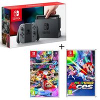 CONSOLE NINTENDO SWITCH Console Nintendo Switch avec paire de Joy-Con gris CONSOLE NINTENDO SWITCH Console Nintendo Switch avec paire de Joy-Con gris