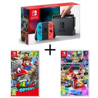 CONSOLE NINTENDO SWITCH Console Nintendo Switch avec paire de Joy-Con néon CONSOLE NINTENDO SWITCH Console Nintendo Switch avec paire de Joy-Con néon