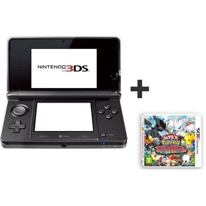 3DS NOIRE COSMOS + SUPER POKEMON RUMBLE   Achat / Vente DS 3DS NOIRE